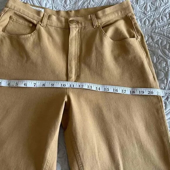 Escada Sport Women’s Yellow Stretchy Jean Pants size 12-14 - Picture 13 of 16